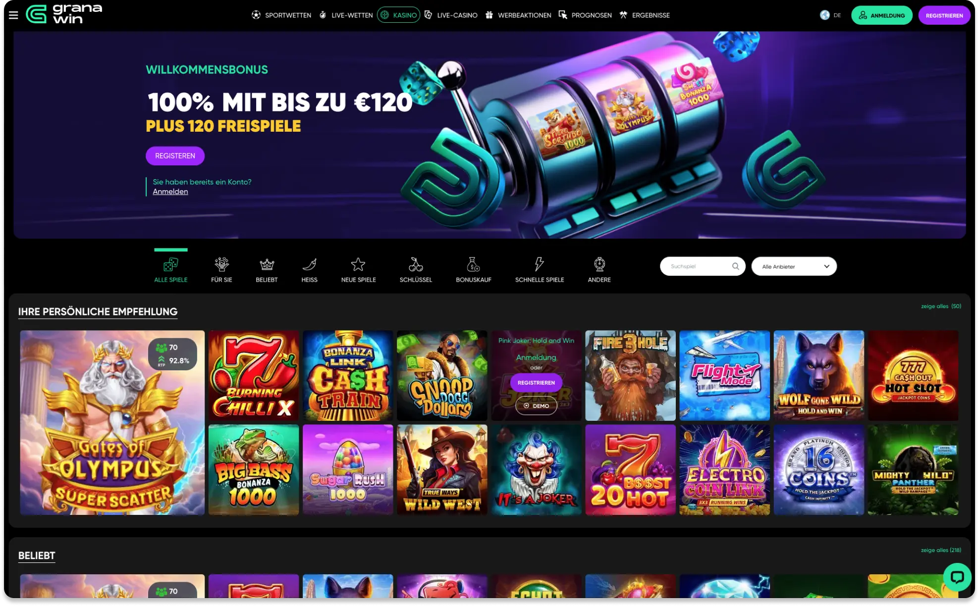 Granawin Erhalten Sie Einen Bonus